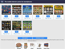 Tablet Screenshot of favorite-casino.com